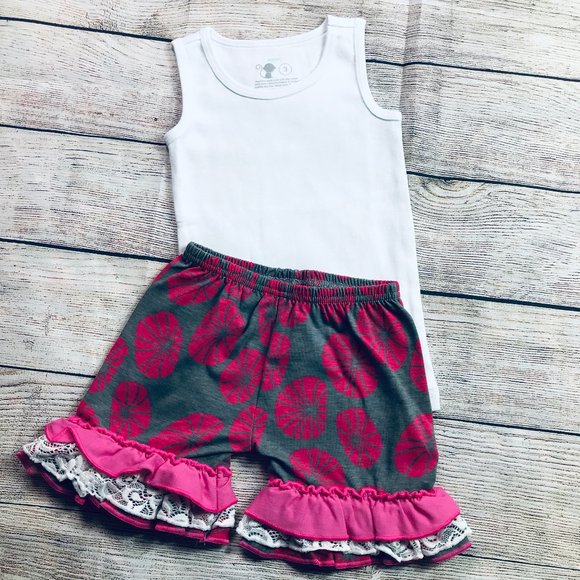 boutique Other - NWT Ruffles short + New Primary Tank 2-3T